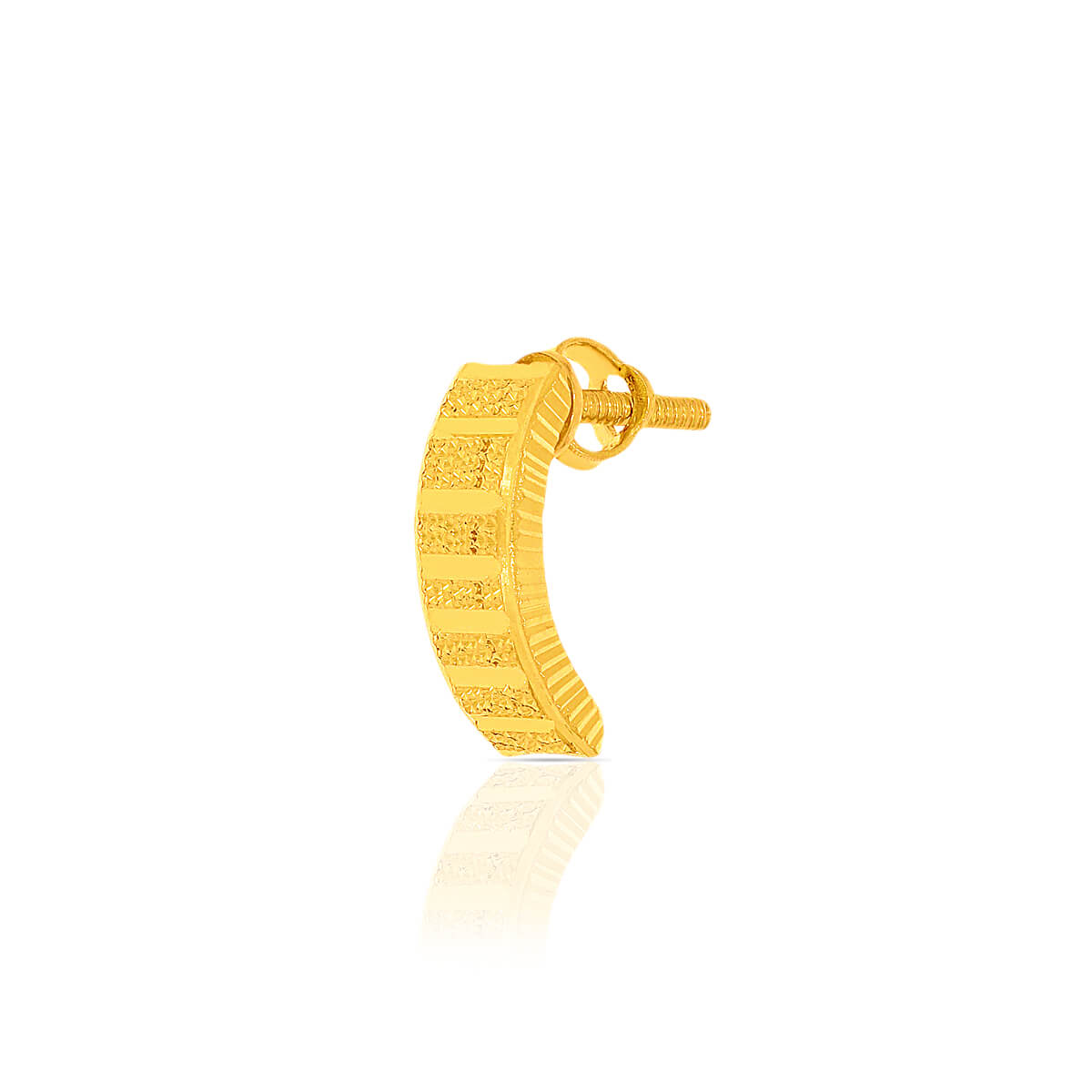 22K Sleek Minimalist Modern Gold Hoops