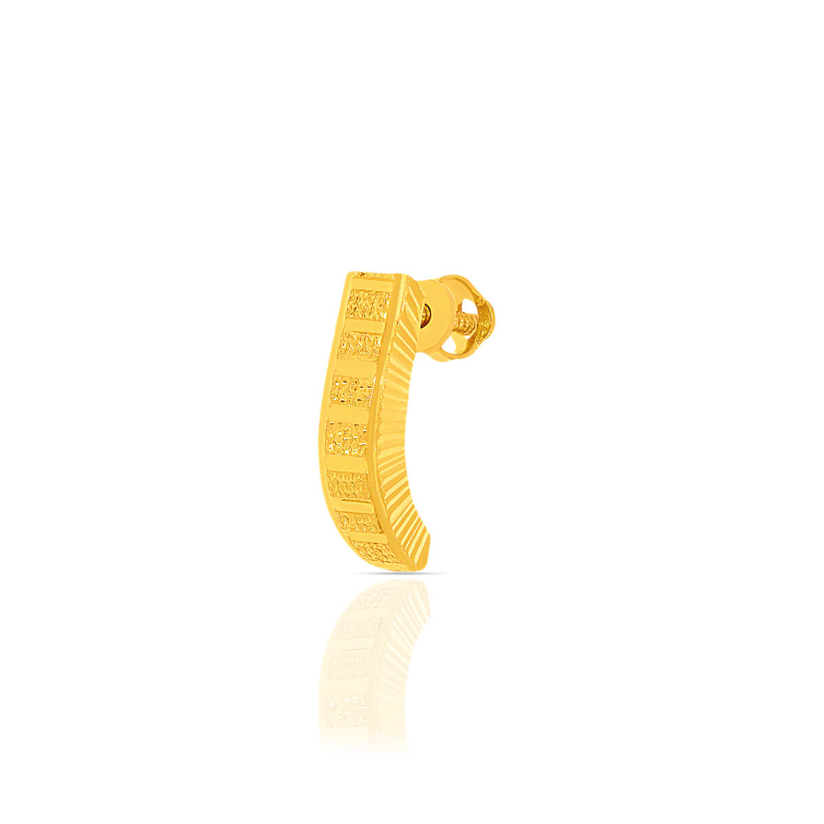 Sleek Sophisticated Gold Hoops 22K