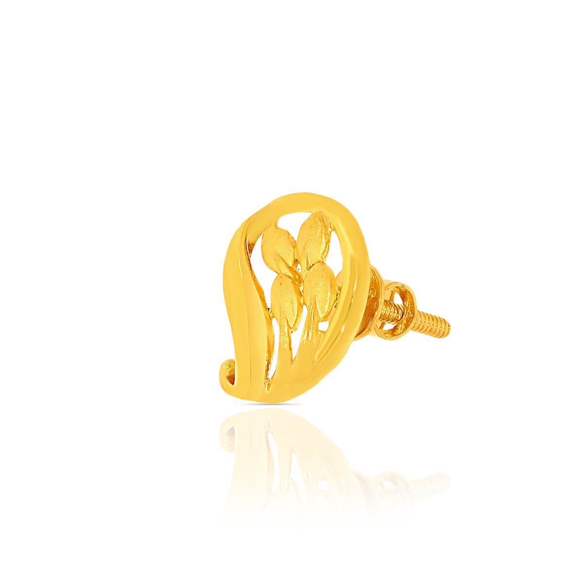 Charming Paisley with Flora Grace 22K Gold Studs