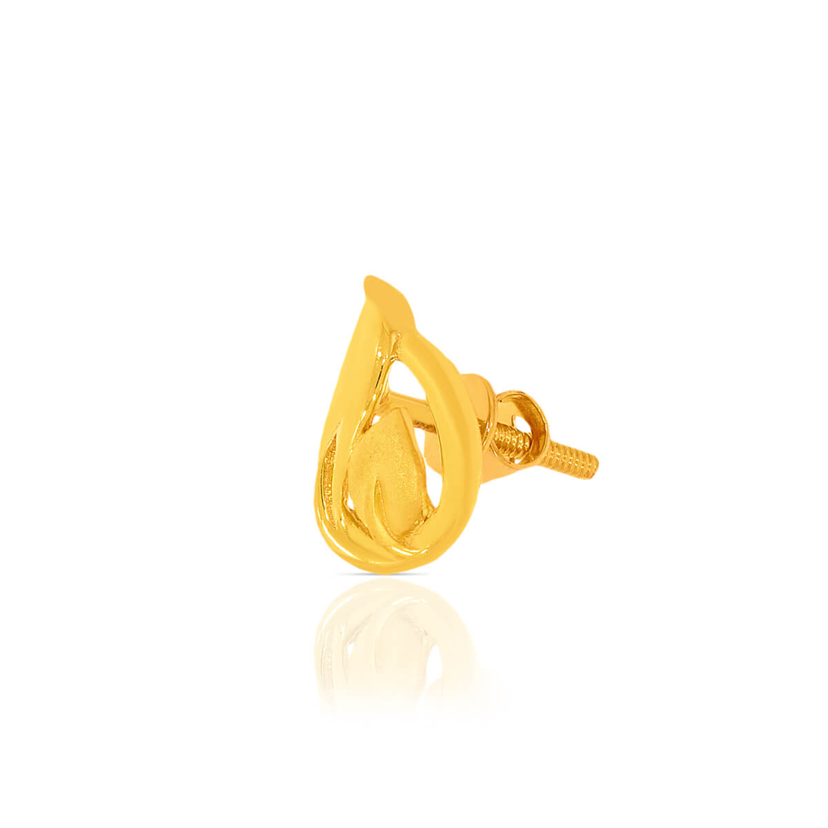 22K Subtly Stylish Gold Stud Earrings