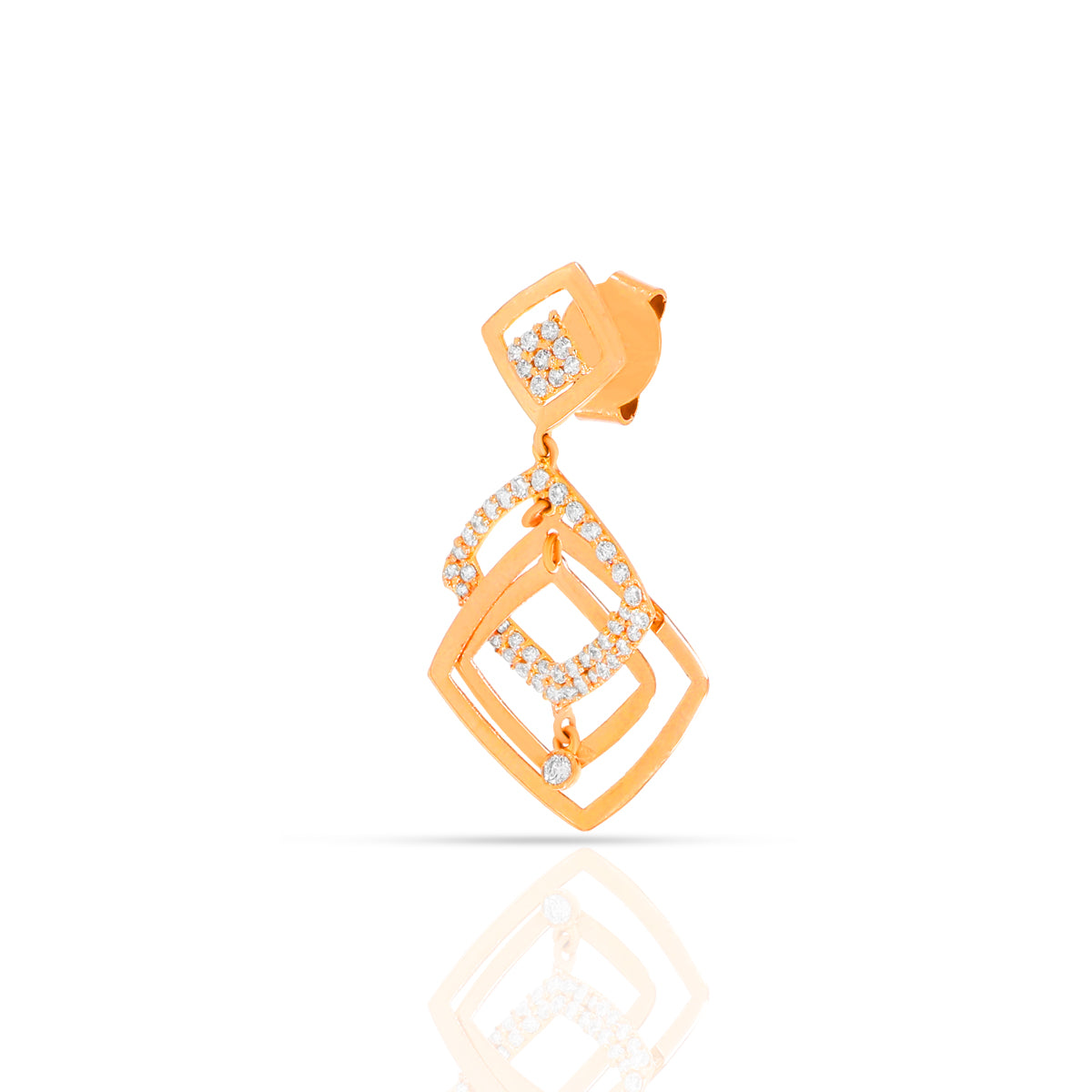 Serenade of Rose Gold Earrings