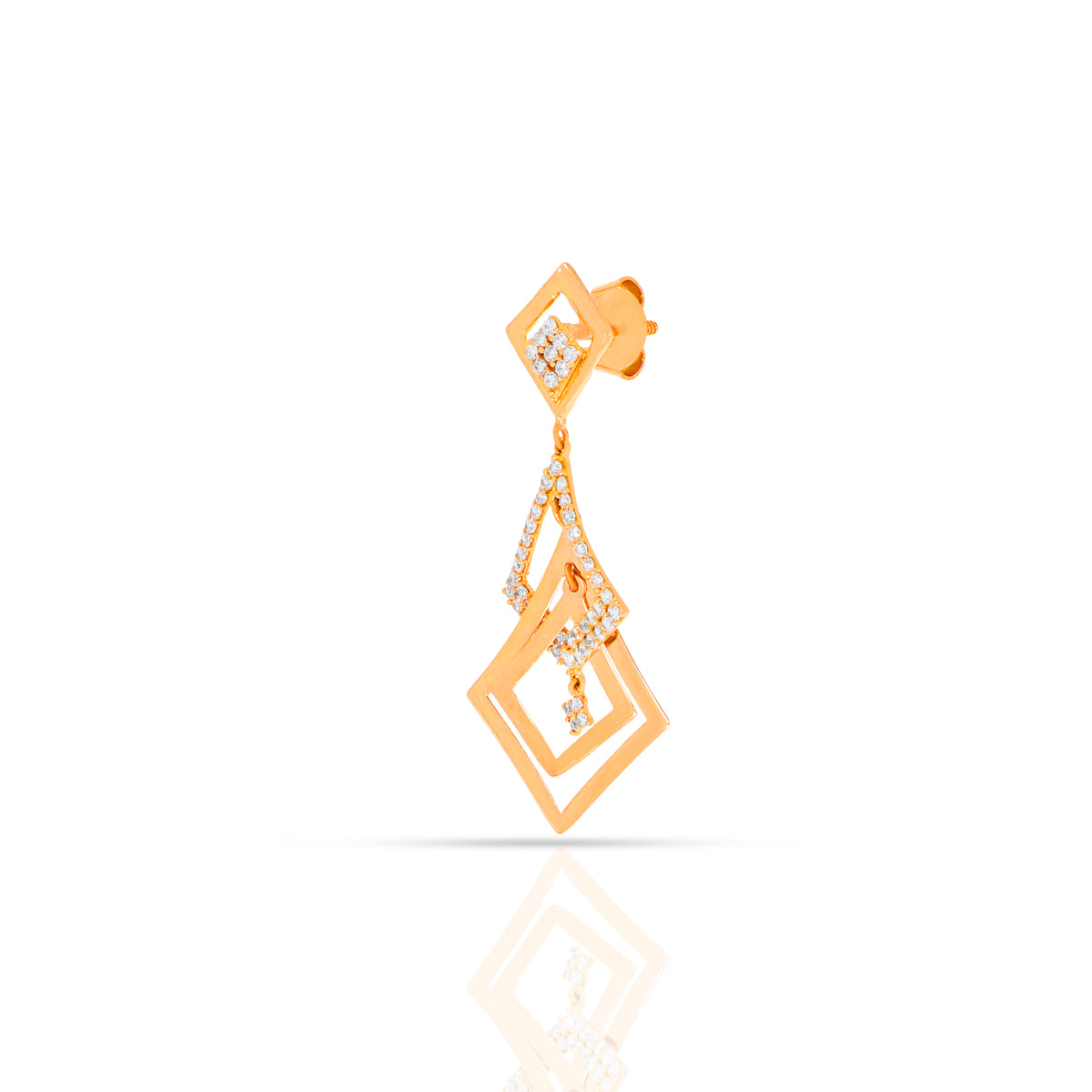 Dazzling Blooms Gold Earrings