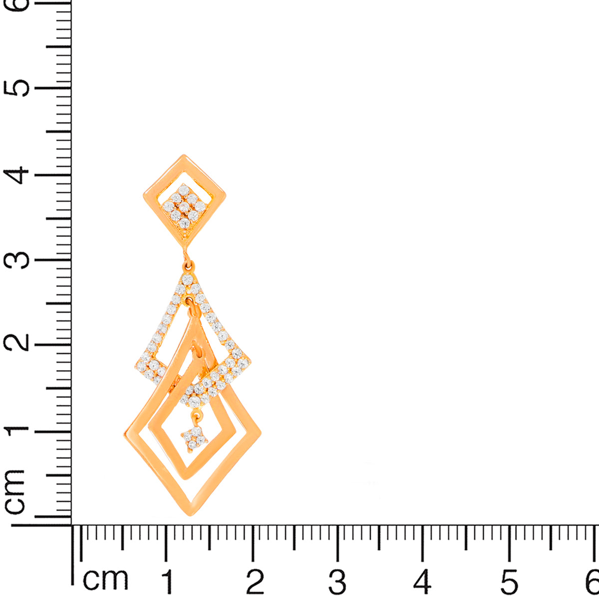 Dazzling Blooms Gold Earrings