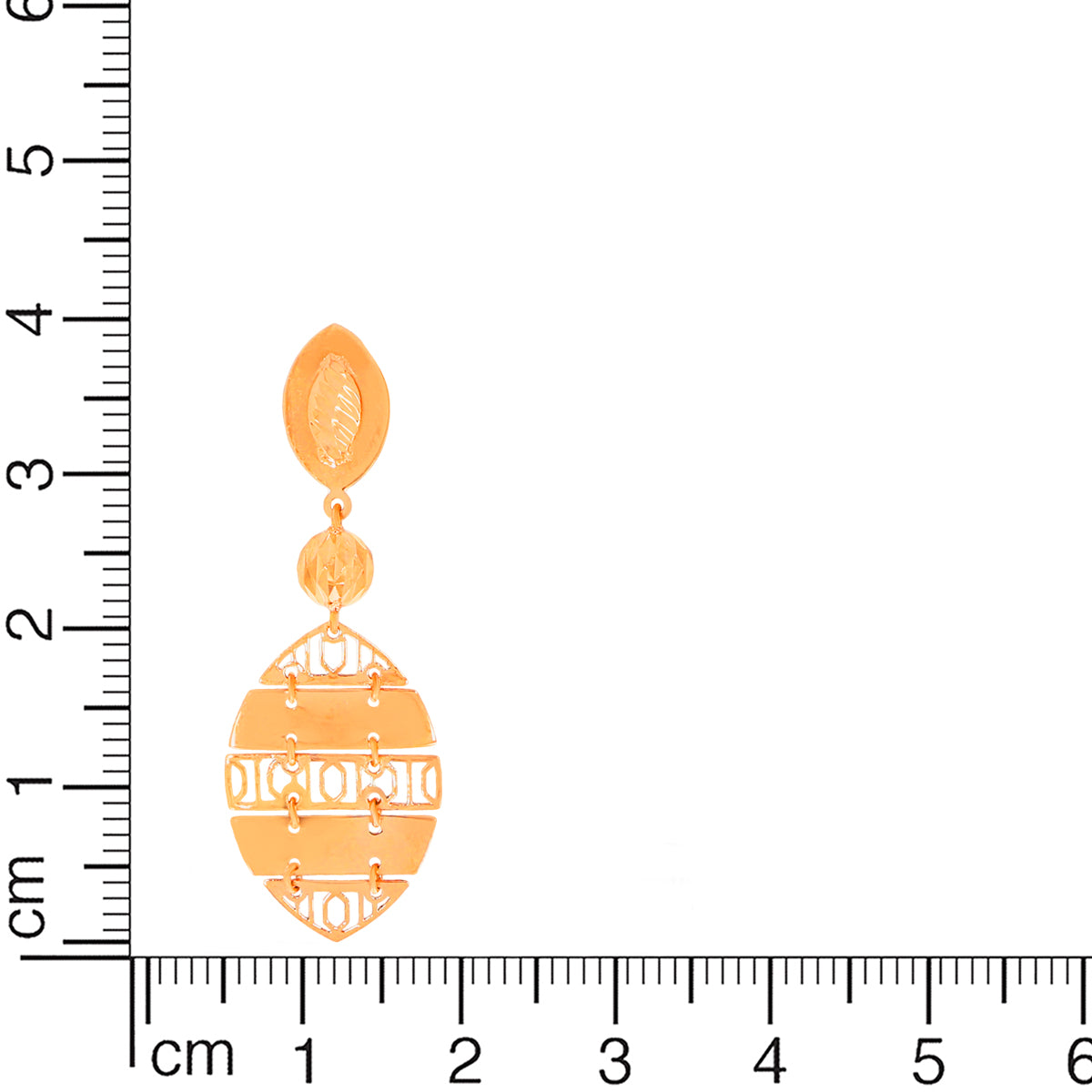 Blushing Beauty Gold Earrings