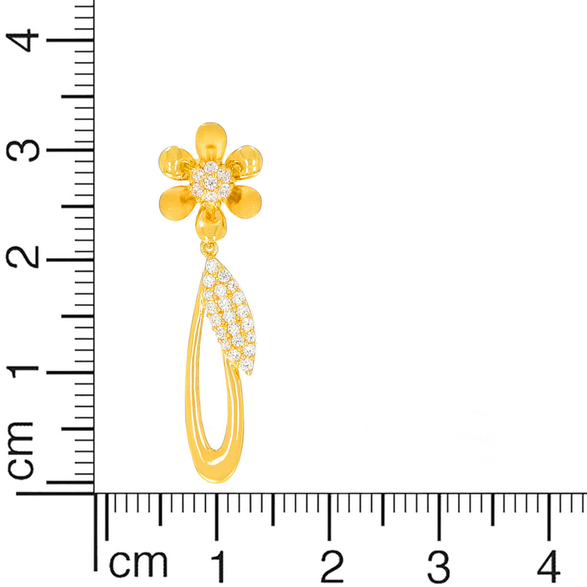 Charming 22K Gold Dangler Earrings