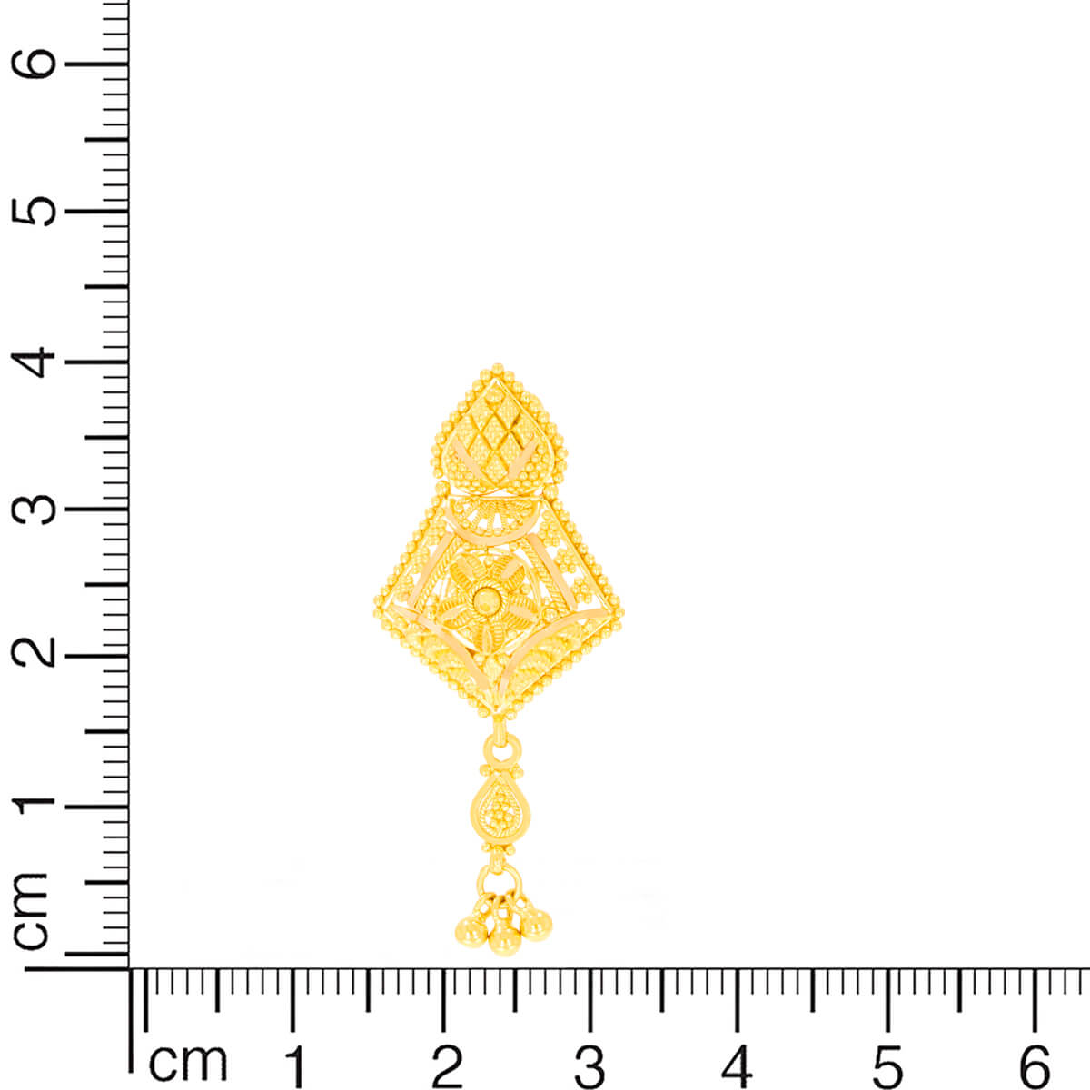 Elegantly Crafted Gold Dangler Earrings