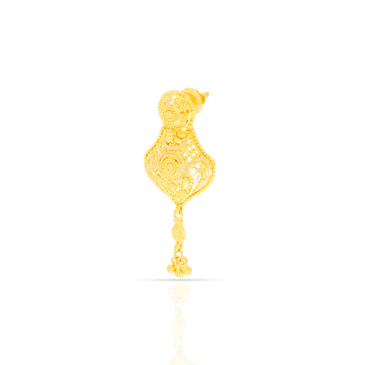 Marvelous Exquisite Floral Motif 22K Danglers