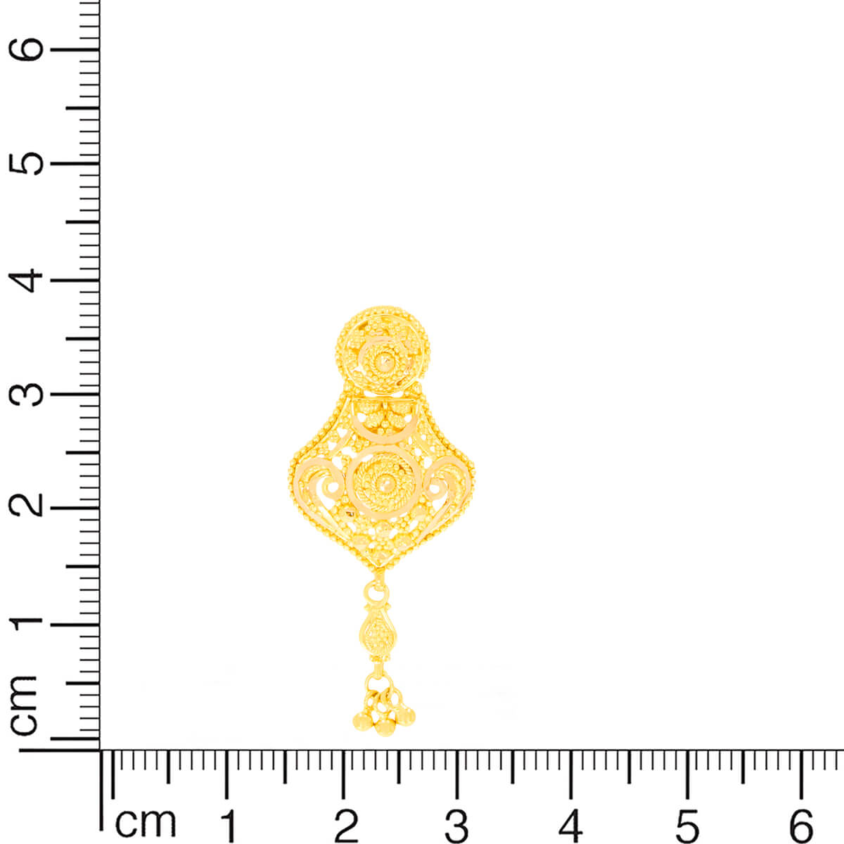 Marvelous Exquisite Floral Motif 22K Danglers