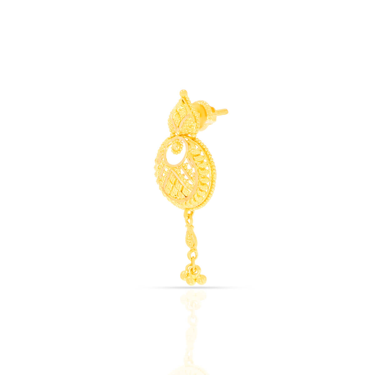 Exquisitely Detailed Danglers in 18K Gold