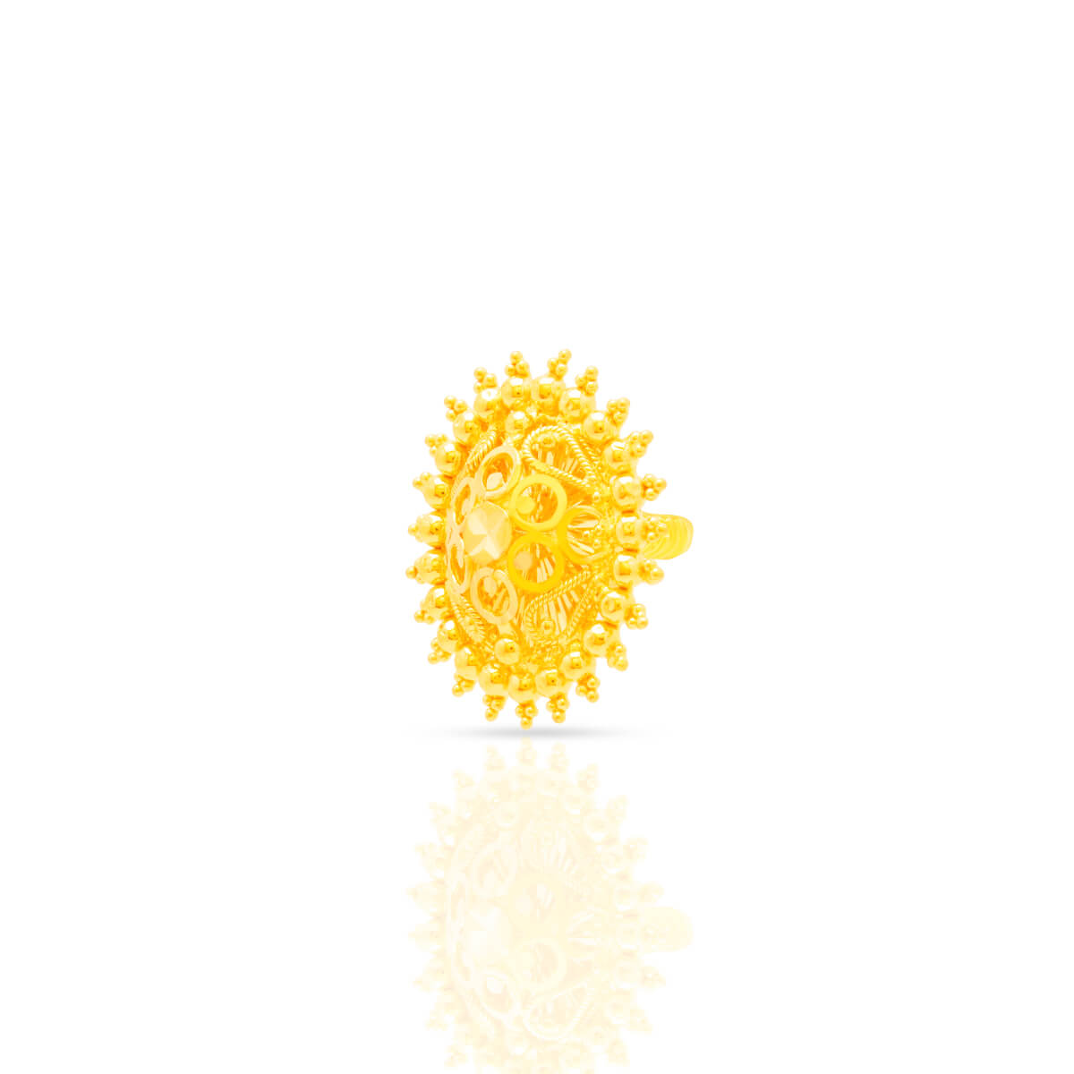 Sunshine Glow Minimalist 22K Gold Studs