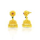 Classic Enticing Flora 22K Gold Jhumkas