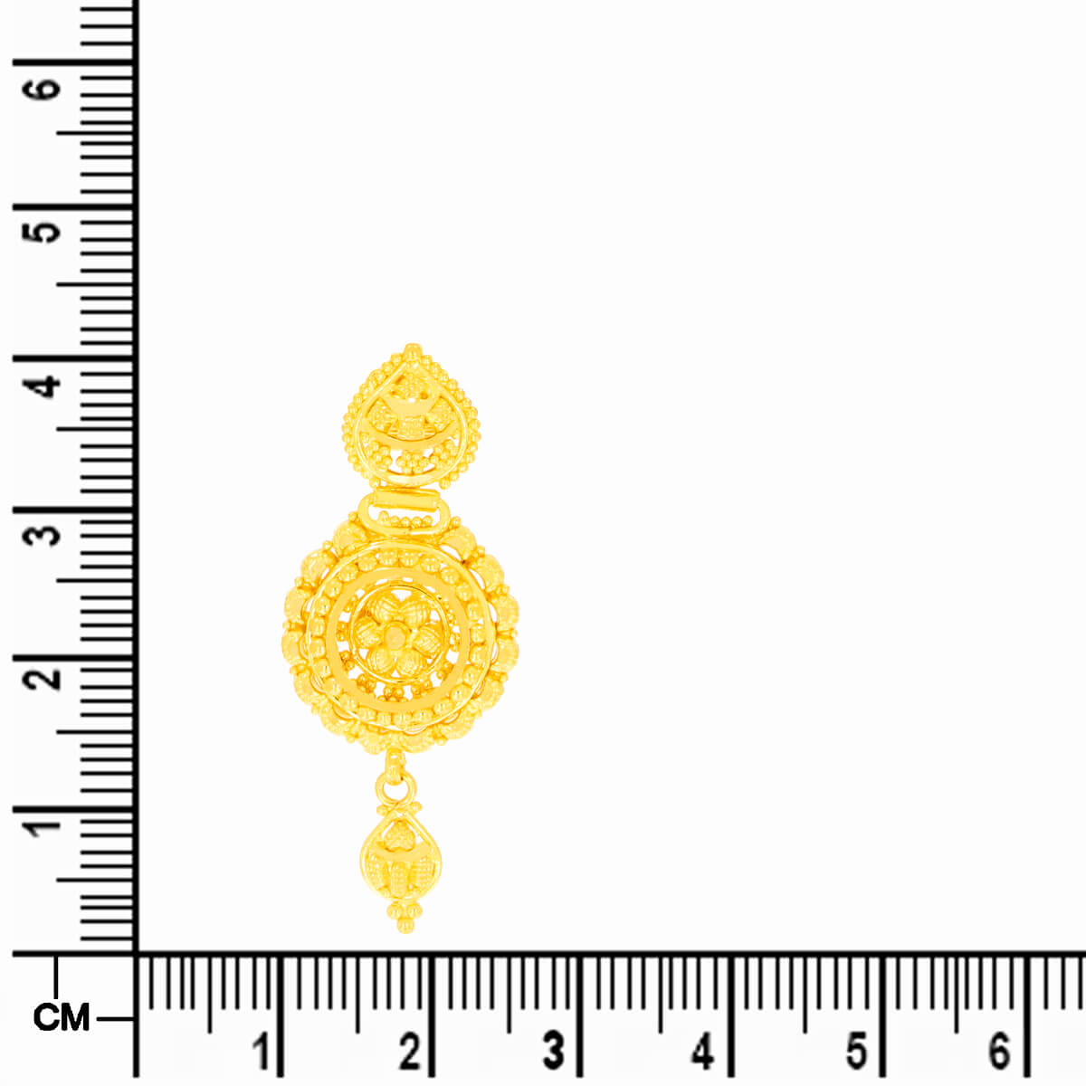Delicate Floral Danglers in 22K Gold