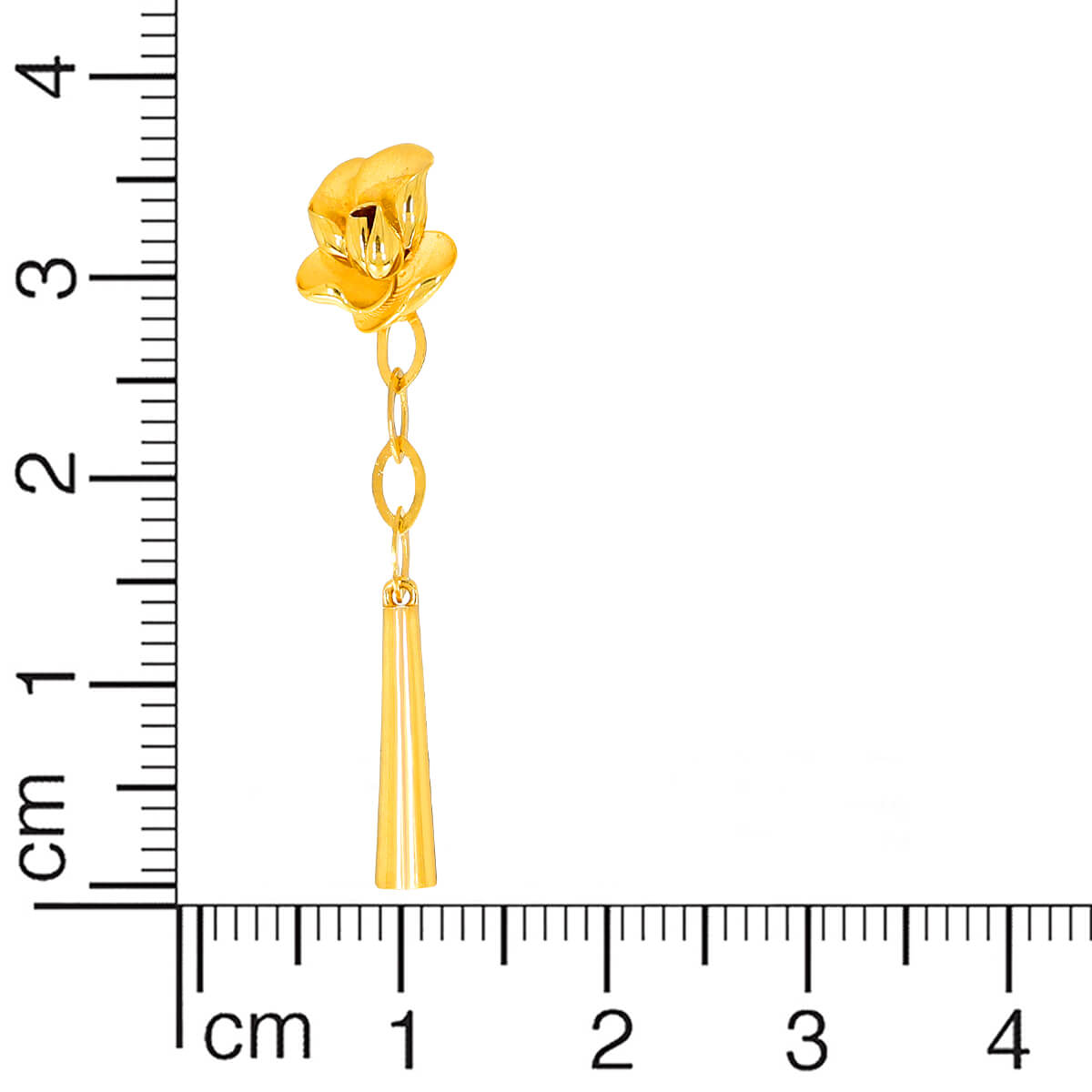 22K Gold Petite Floral Danglers