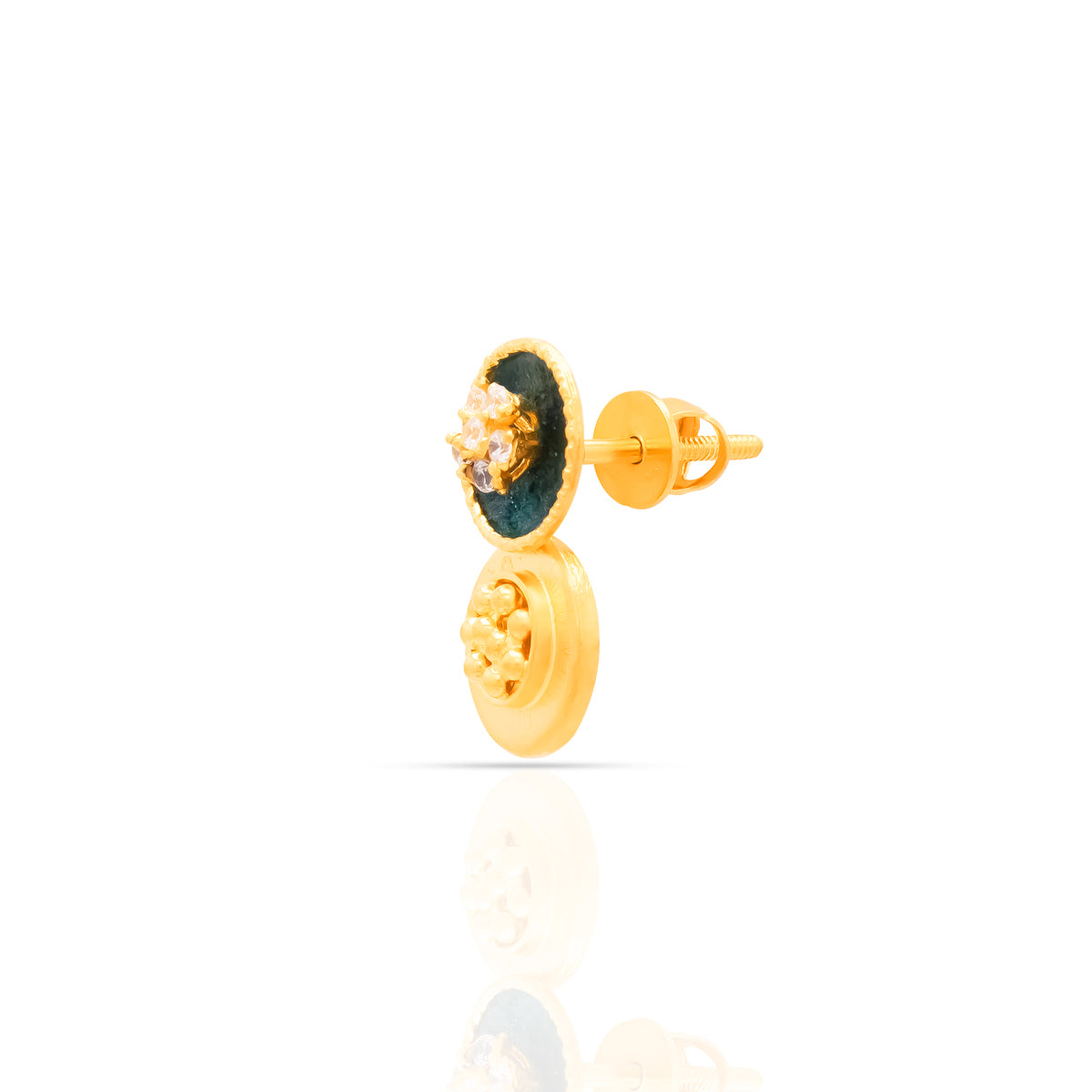 Petite Charm 22K Gold Studs