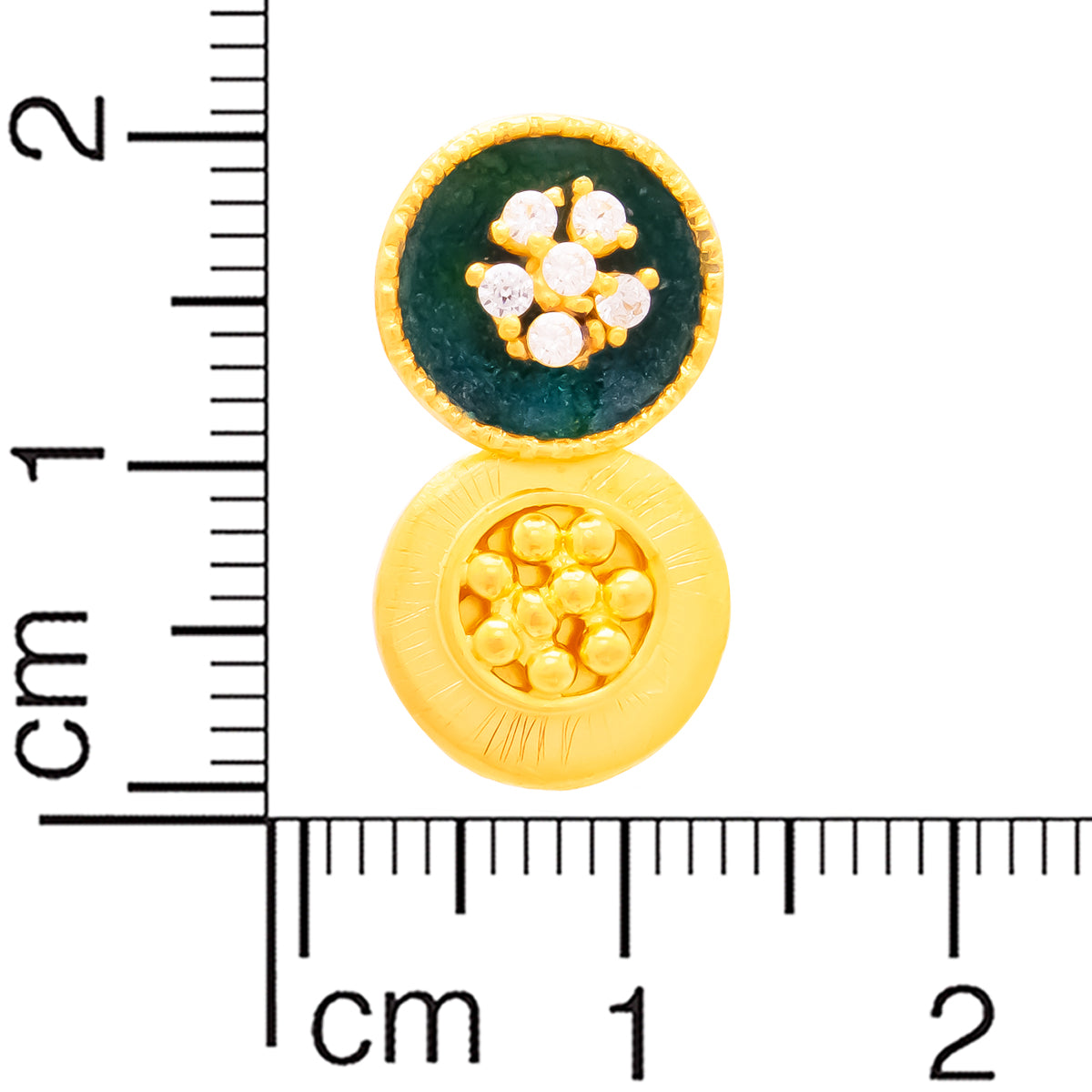 Petite Charm 22K Gold Studs