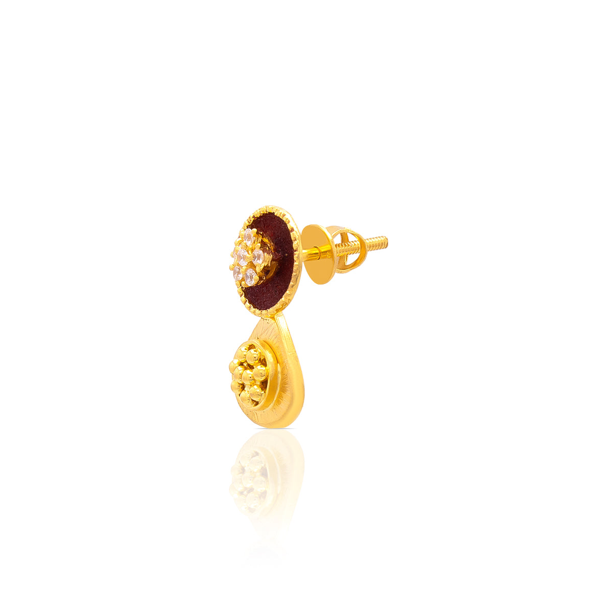 Petite Charm Gold Studs 22K