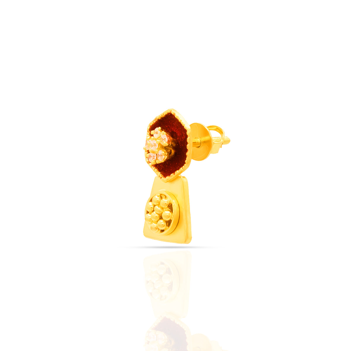 Dainty Grace 22K Gold Studs