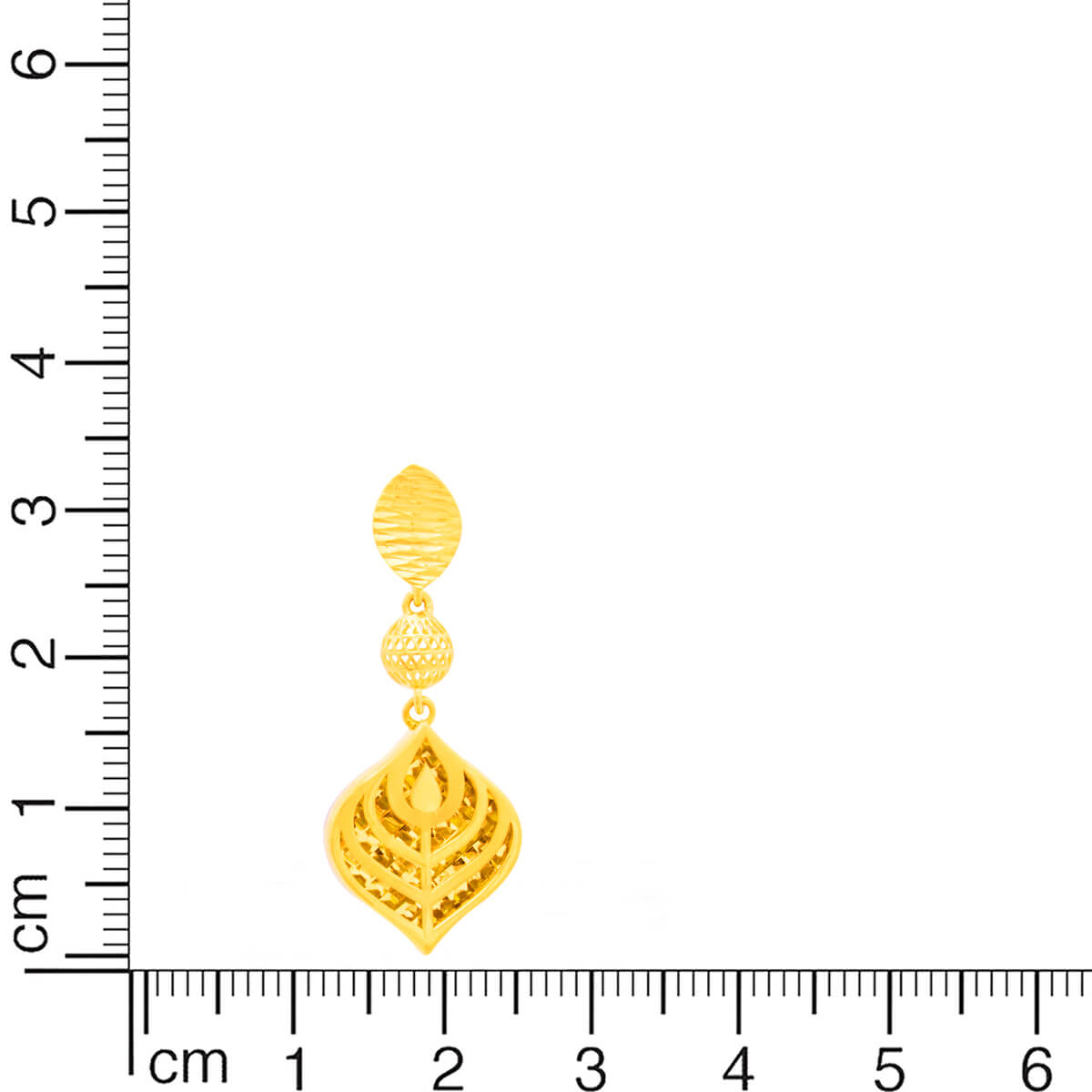 Gold Dangler With Captivating Artwork