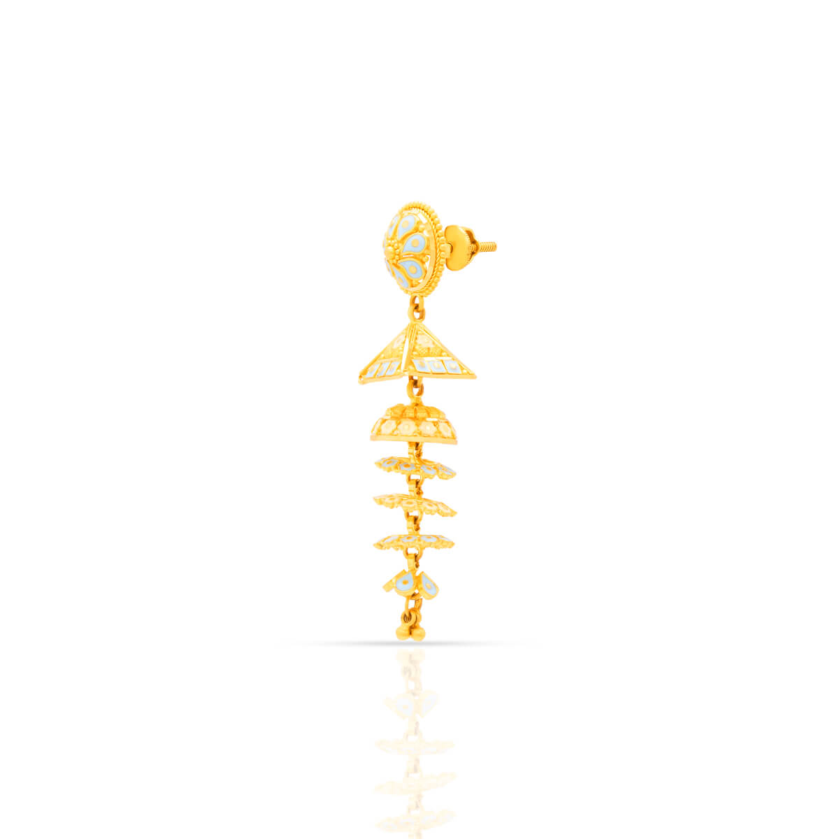 Effortlessly Chic 22K Gold Jhumkas