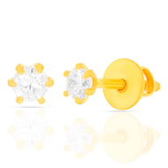 Daily Shimmer Gold Studs for Women