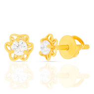Timeless Single CZ Gold Studs