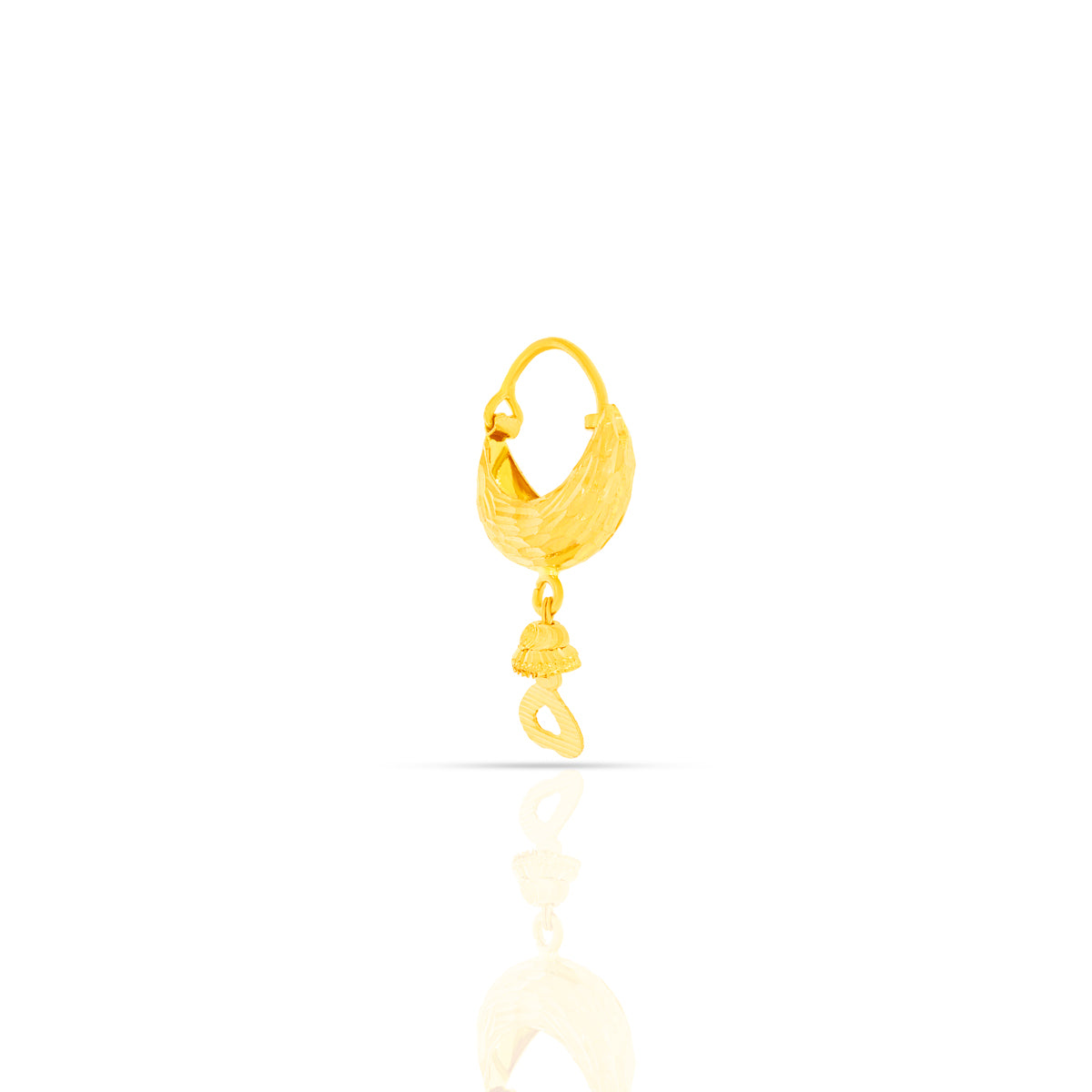 Delightful Glow 22K Gold Hoops