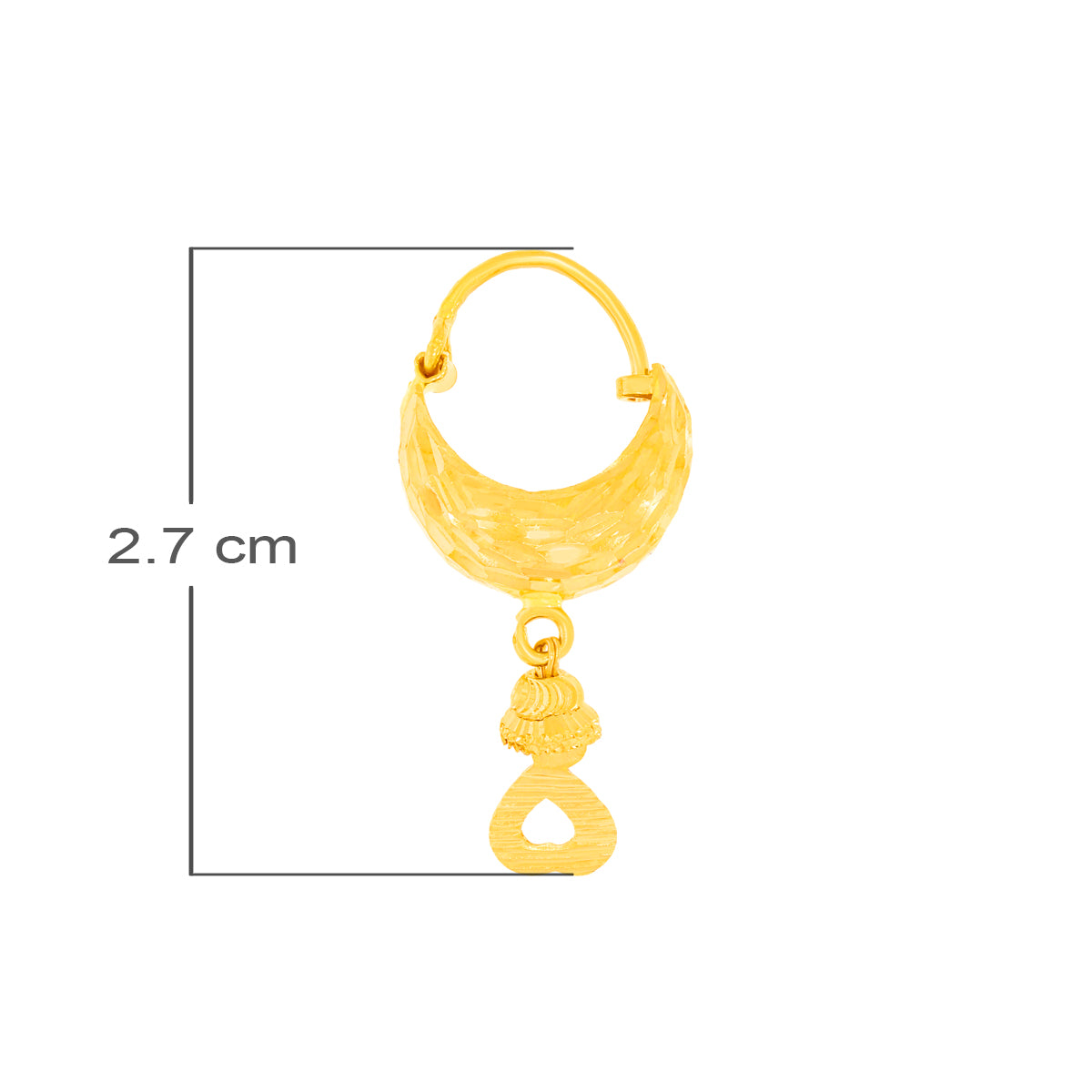 Delightful Glow 22K Gold Hoops