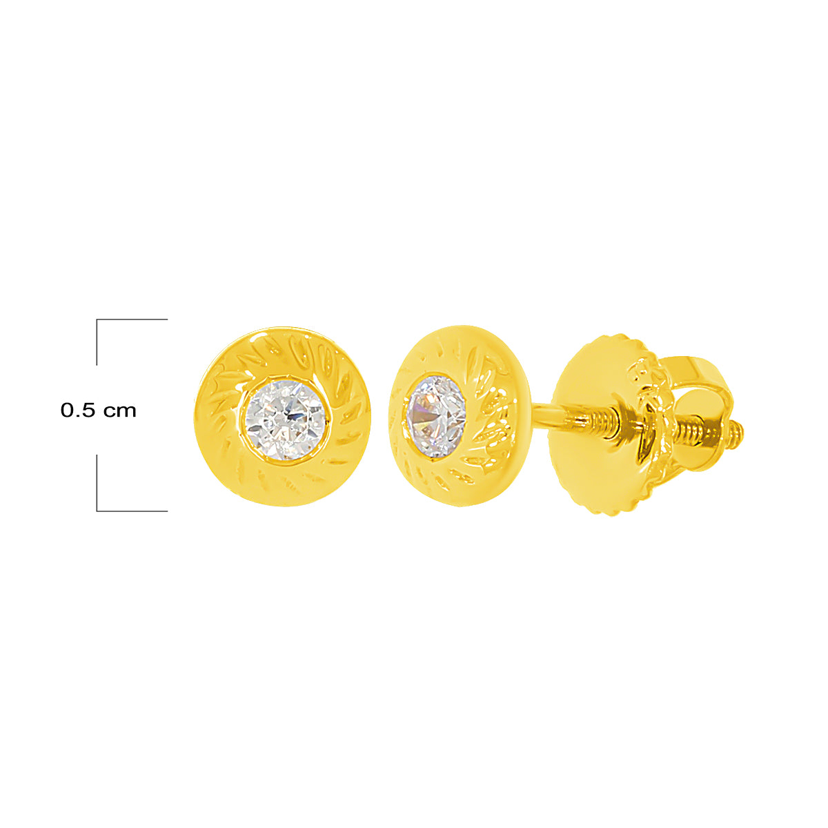 Twilight Twinkle 18Kt Gold Earrings