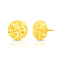 Mesmerizing Flora Gold Studs 22K