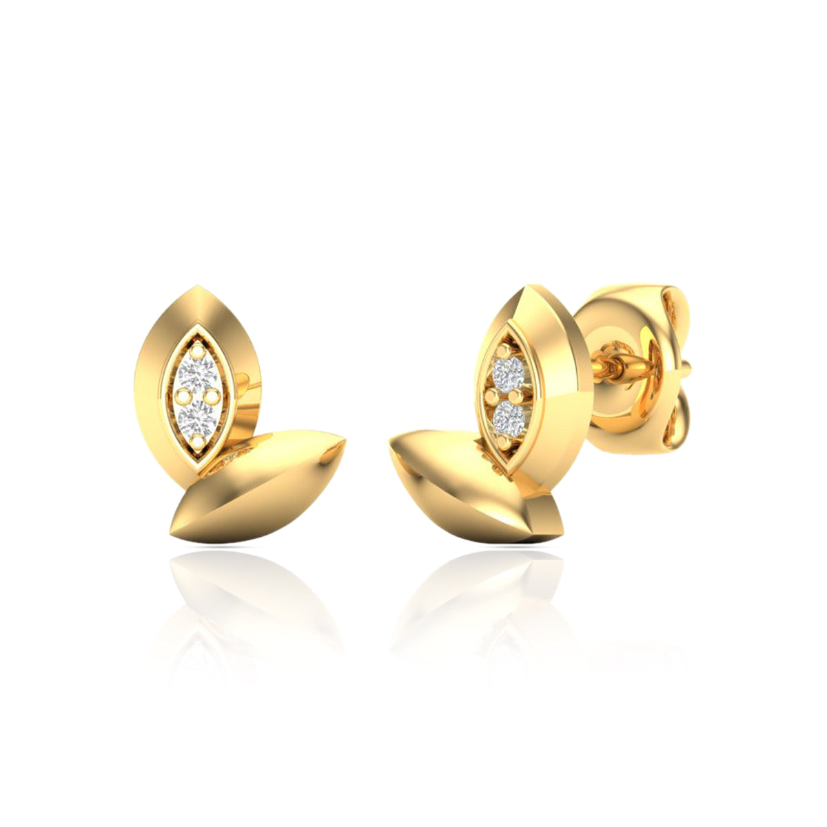Petal Grace Gold Studs