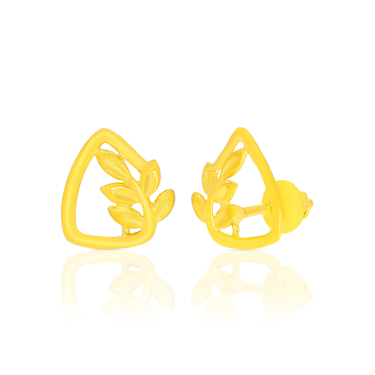 Artistic Leaf Design Studs