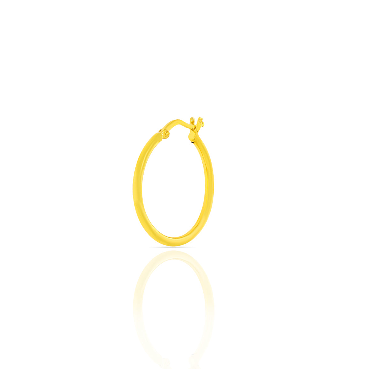 Classic Round Gold Hoop Earrings