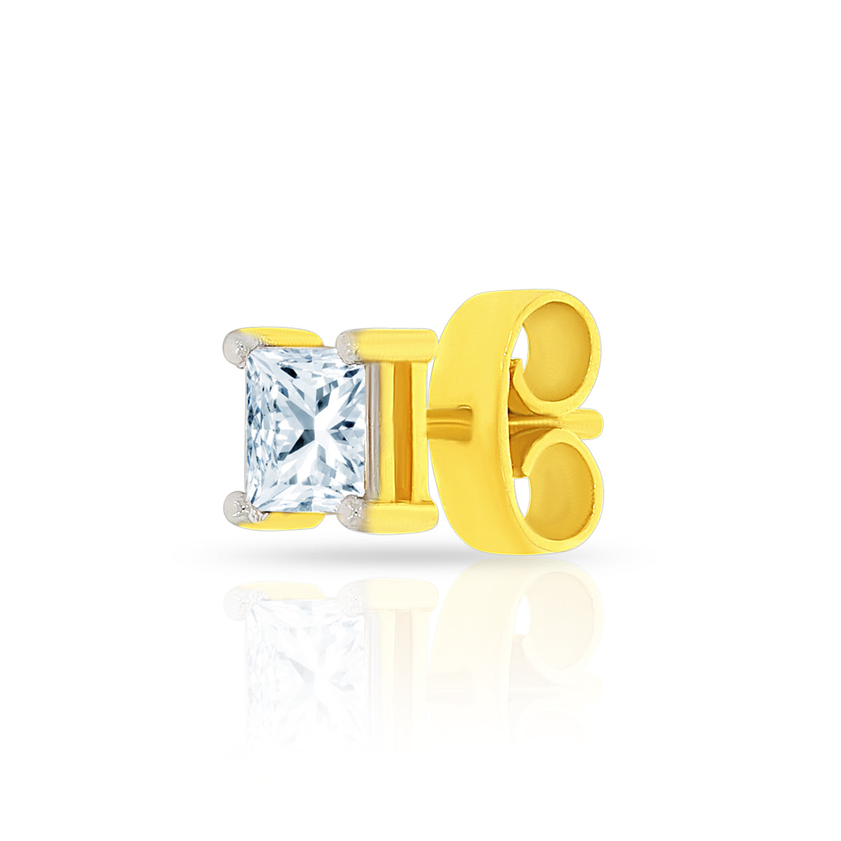 Bold Edge 18K Gold Studs for Men