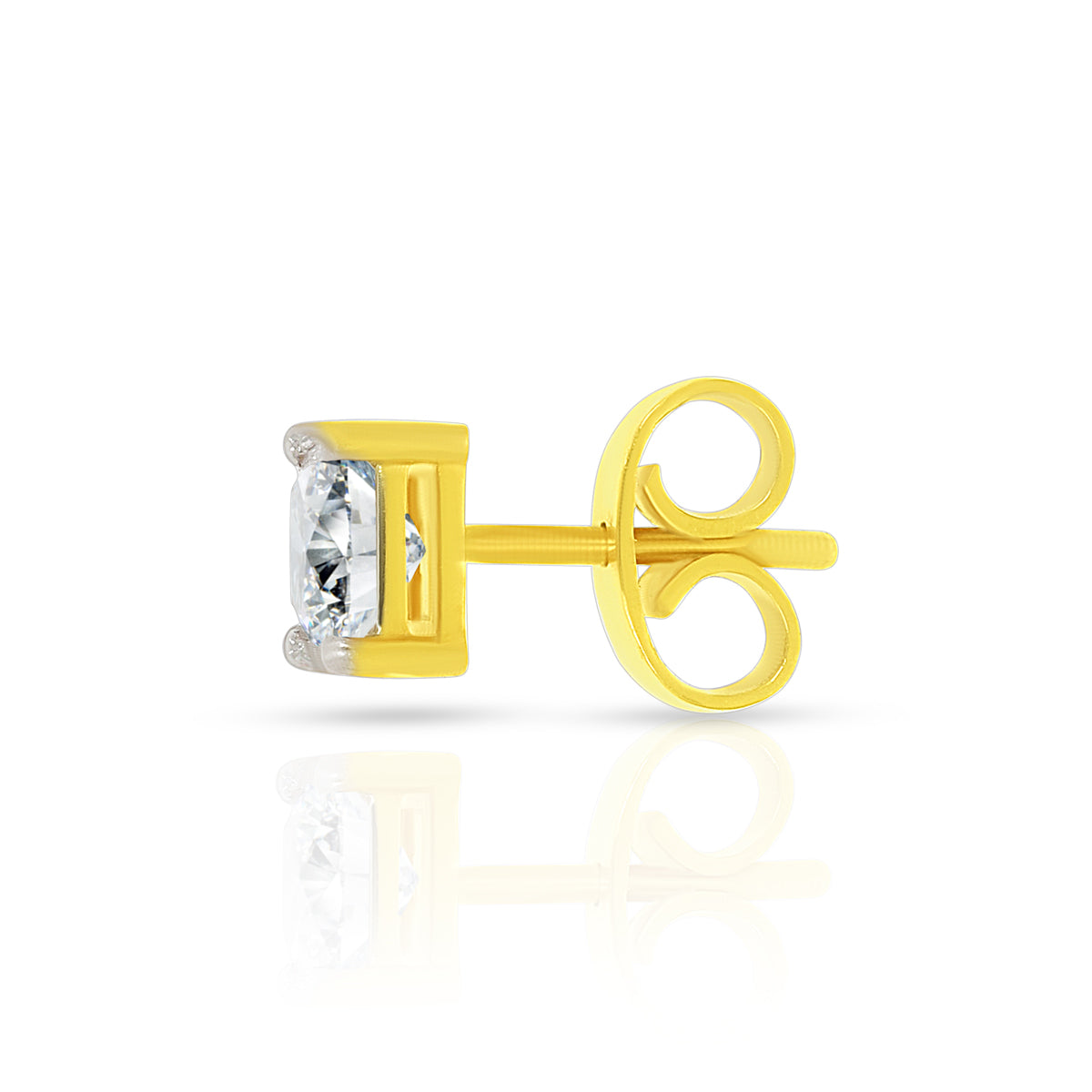 Bold Edge 18K Gold Studs for Men