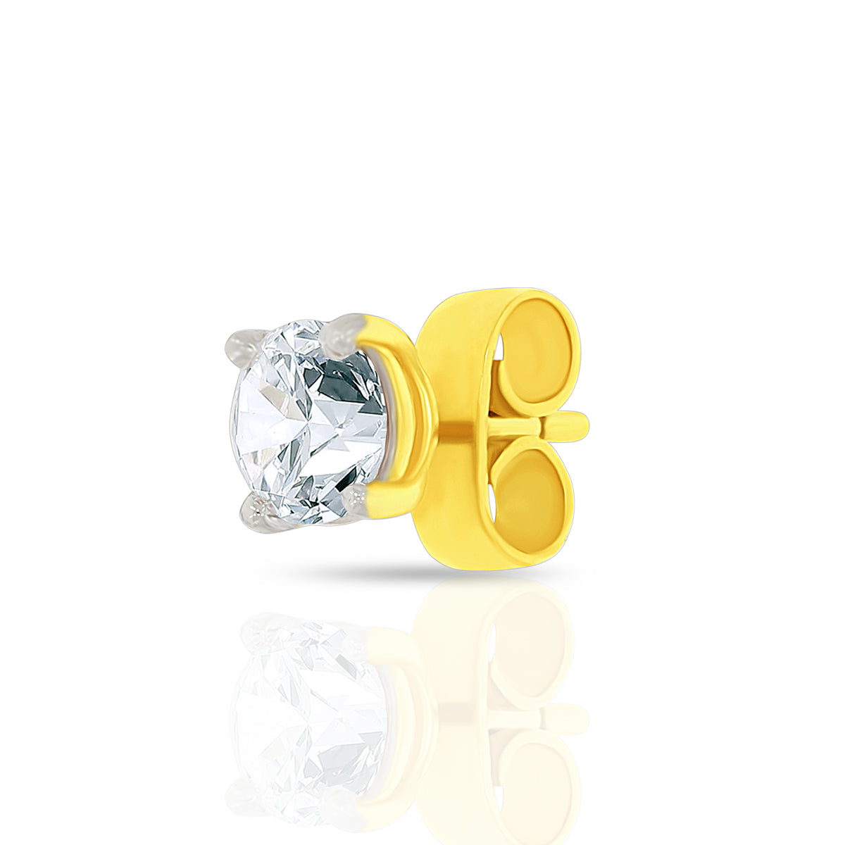 Luxe Shine 18K Gold Studs for Men