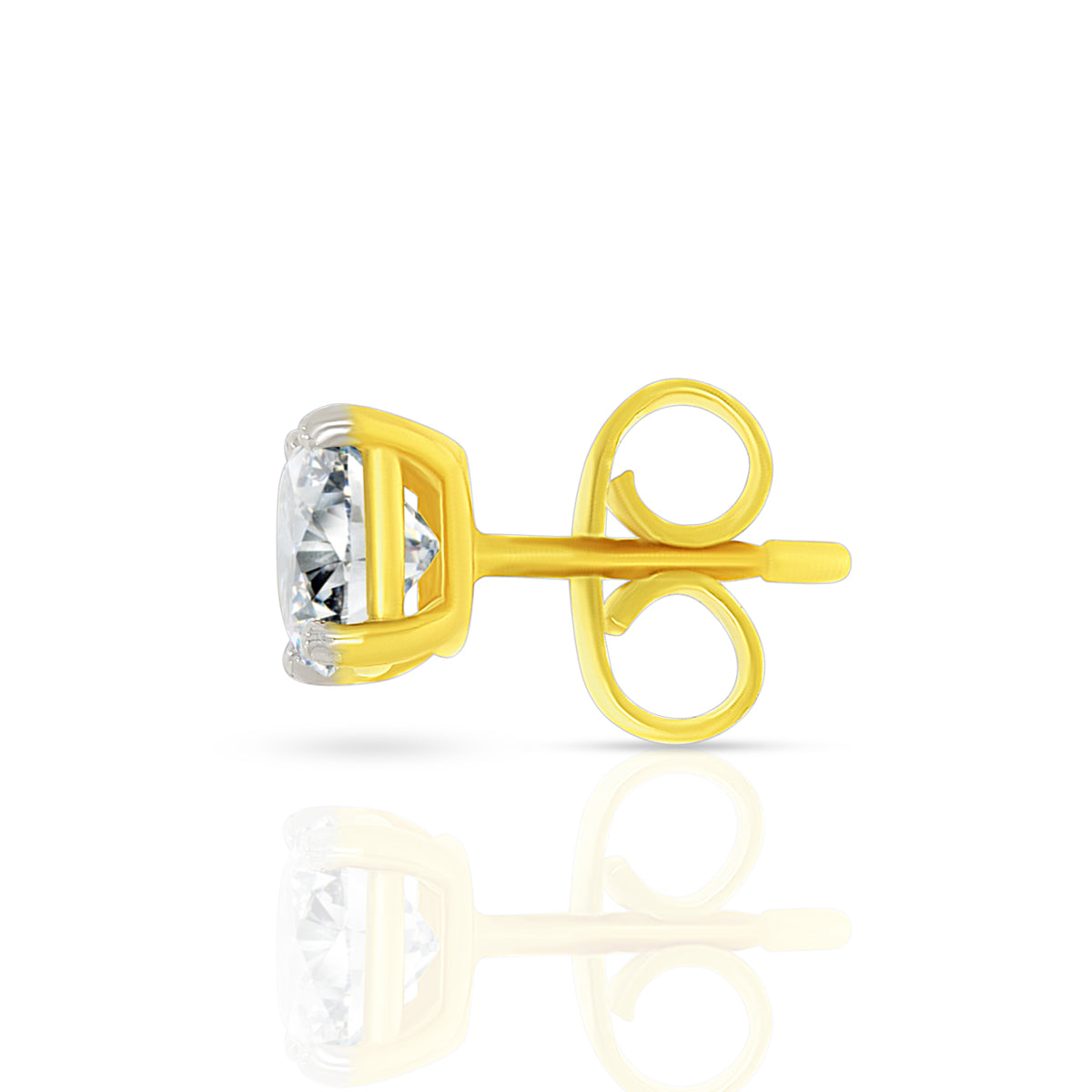 Luxe Shine 18K Gold Studs for Men