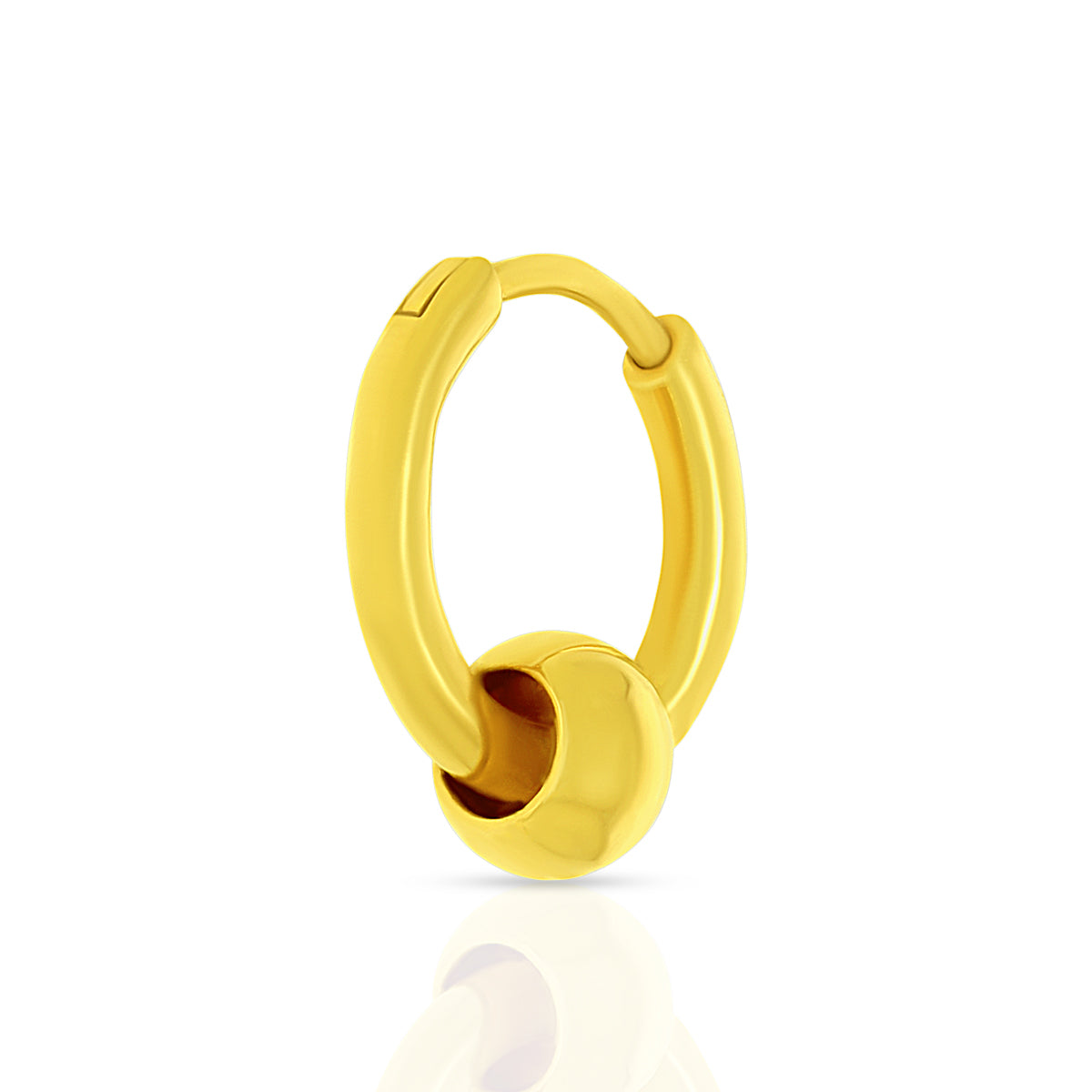 Urban Style 18K Gold Men's Hoop