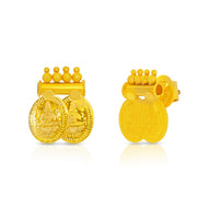 Luxurious Glow 22K Gold Stud Earrings