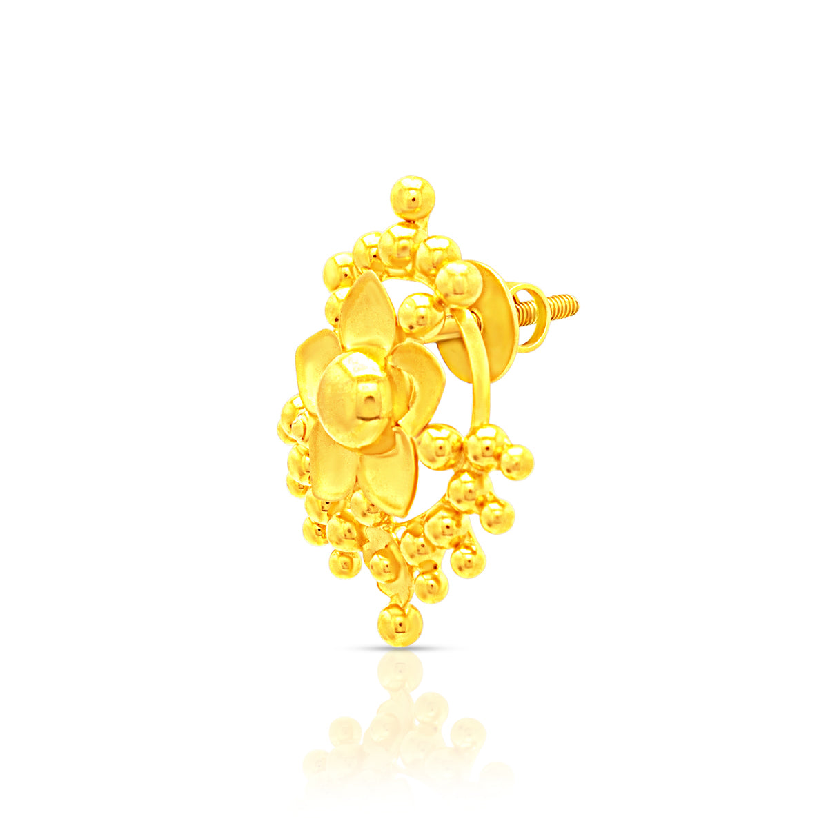 Gorgeous Glow Gold Stud Earrings 22K