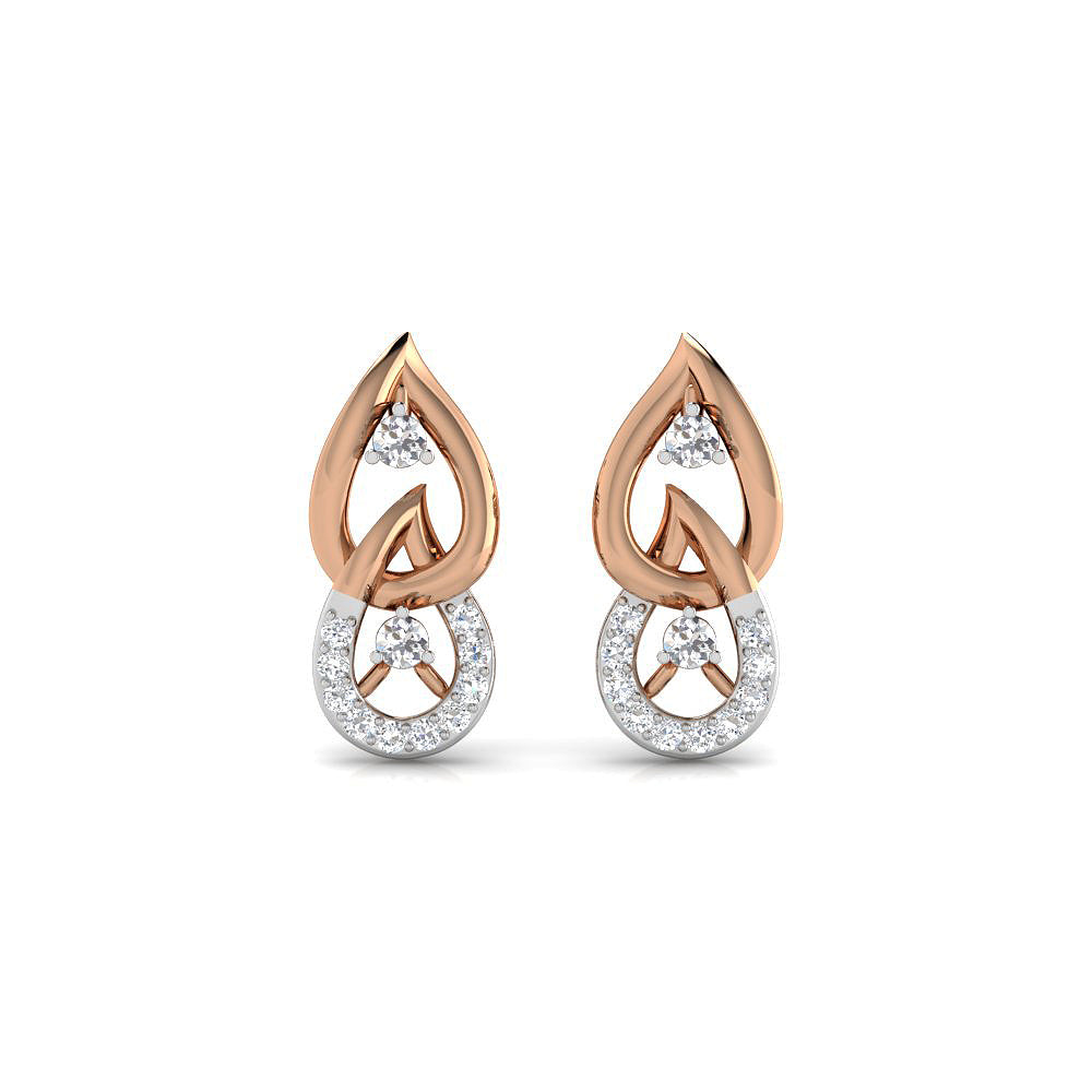 Sparkling Tear Drop Studs