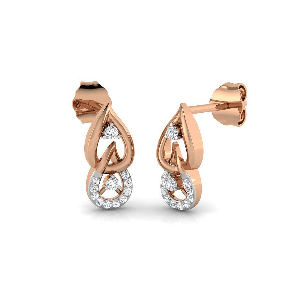 Sparkling Tear Drop Studs