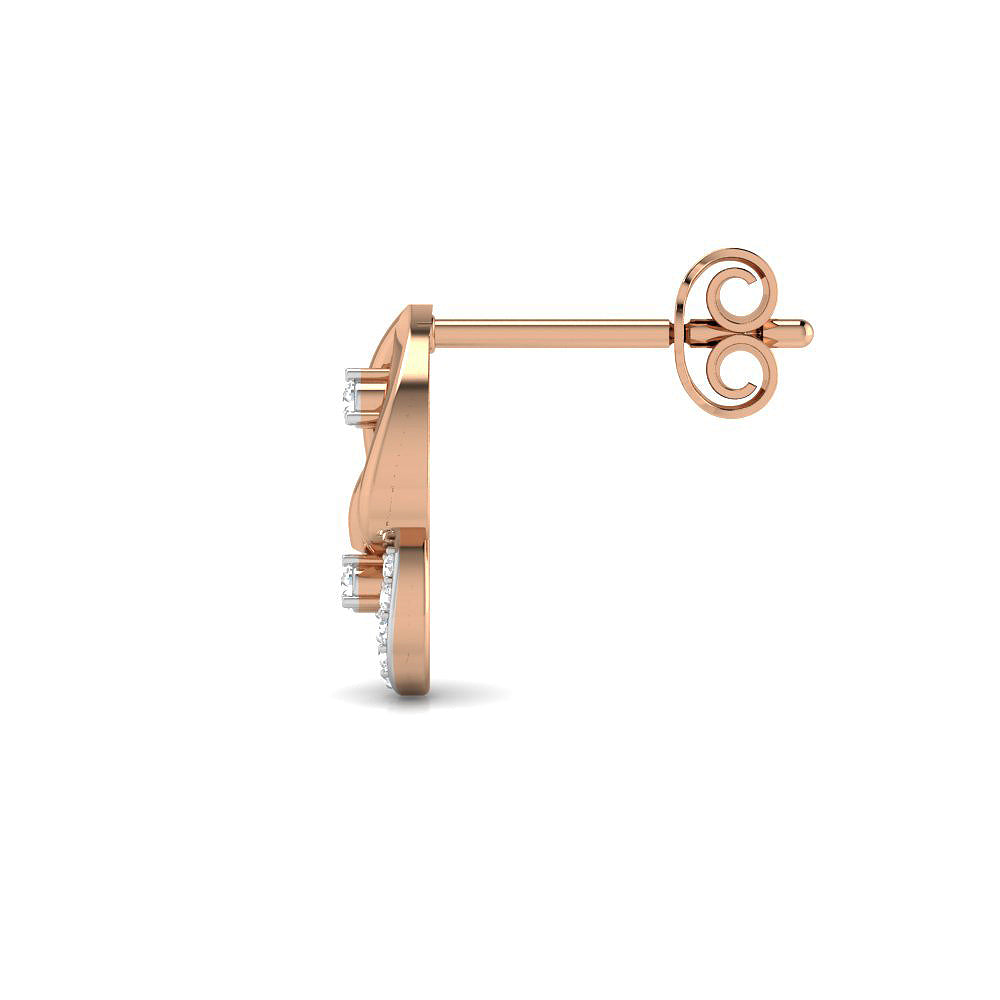 Sparkling Tear Drop Studs