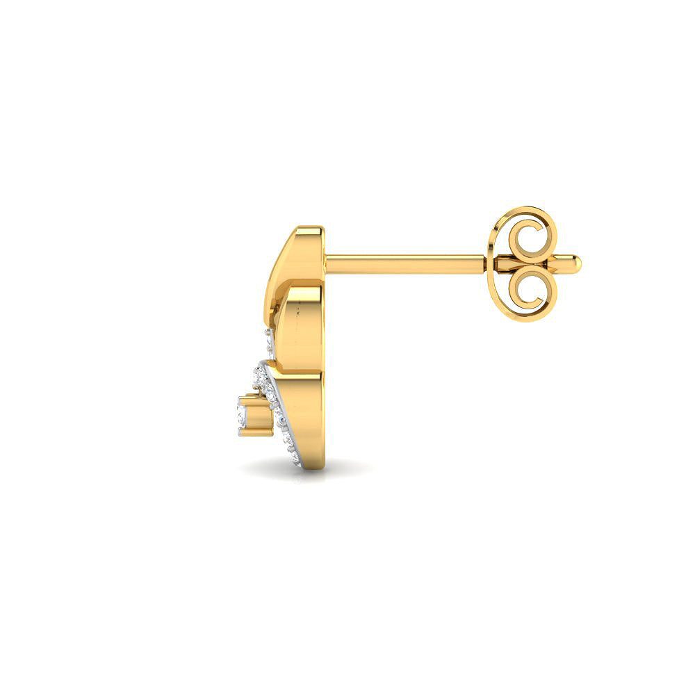 Royal Spiral Gold Earrings