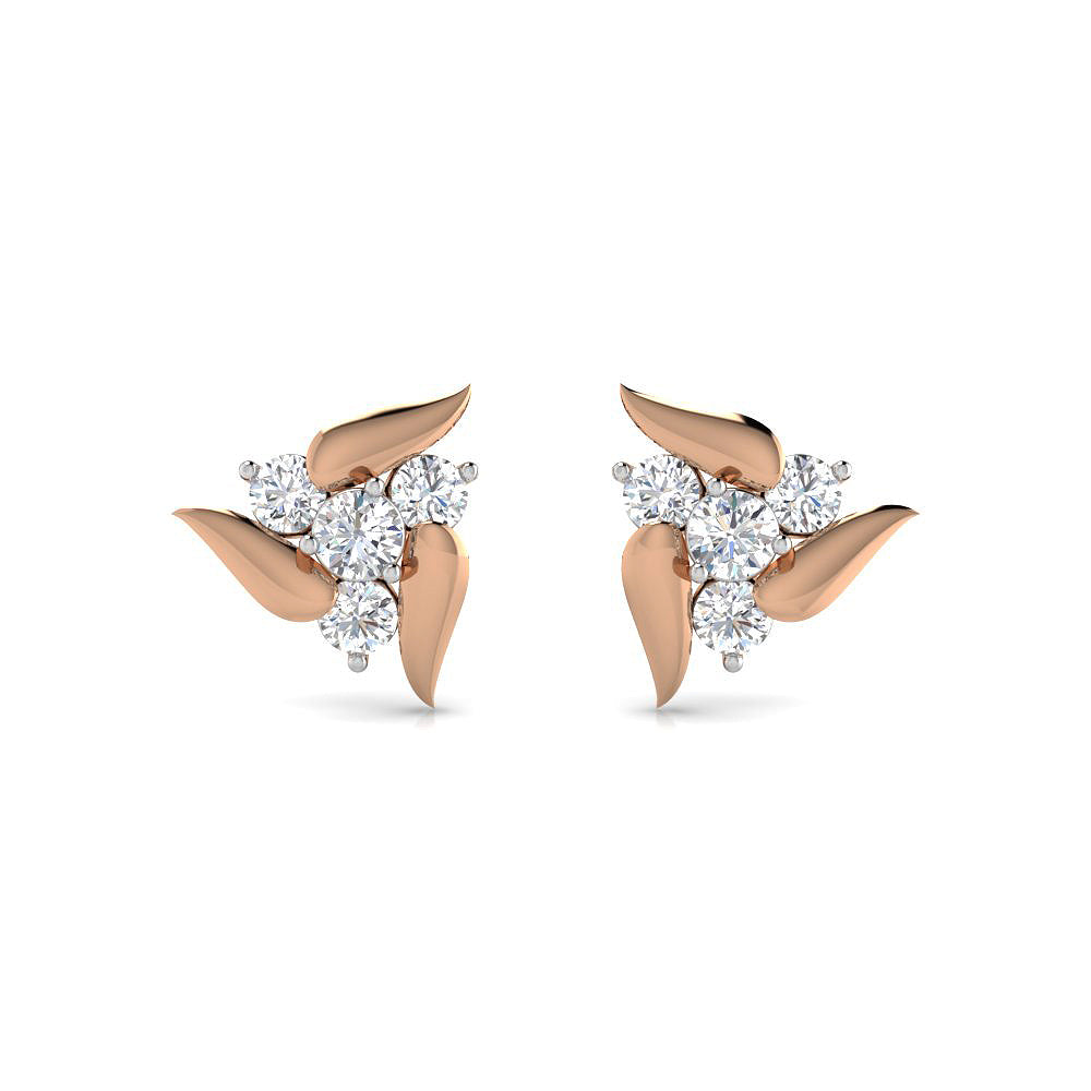 Rose Gold Flora Studs