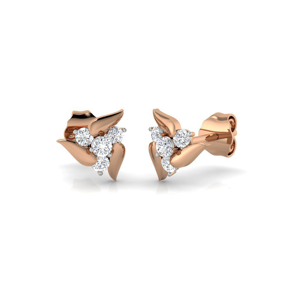 Rose Gold Flora Studs
