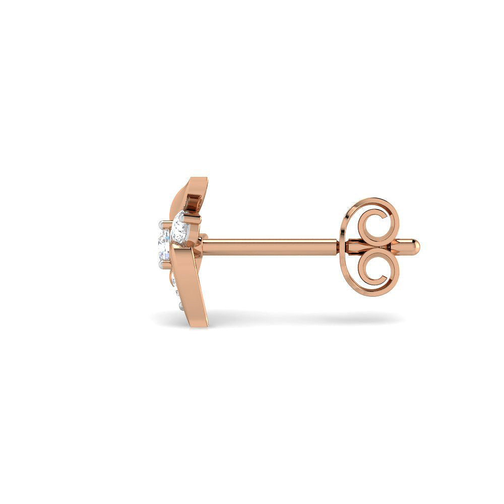 Rose Gold Flora Studs