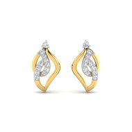 Radiant Swirl Gold Studs