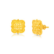 Ritzy Glow 22K Gold Quad Studs