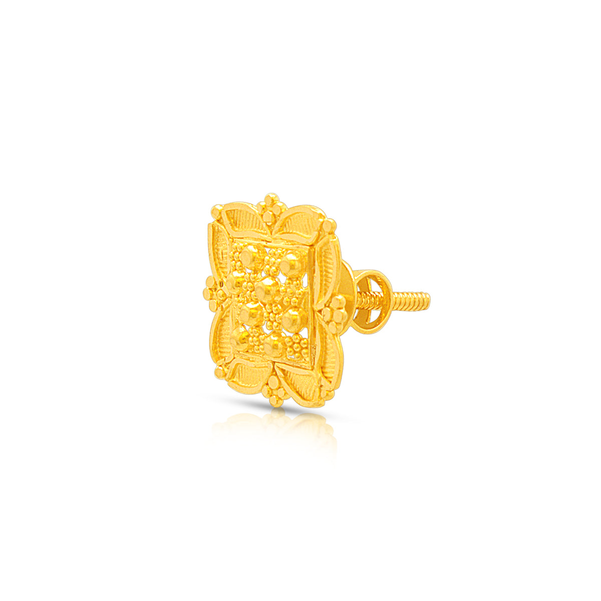 Ritzy Glow 22K Gold Quad Studs
