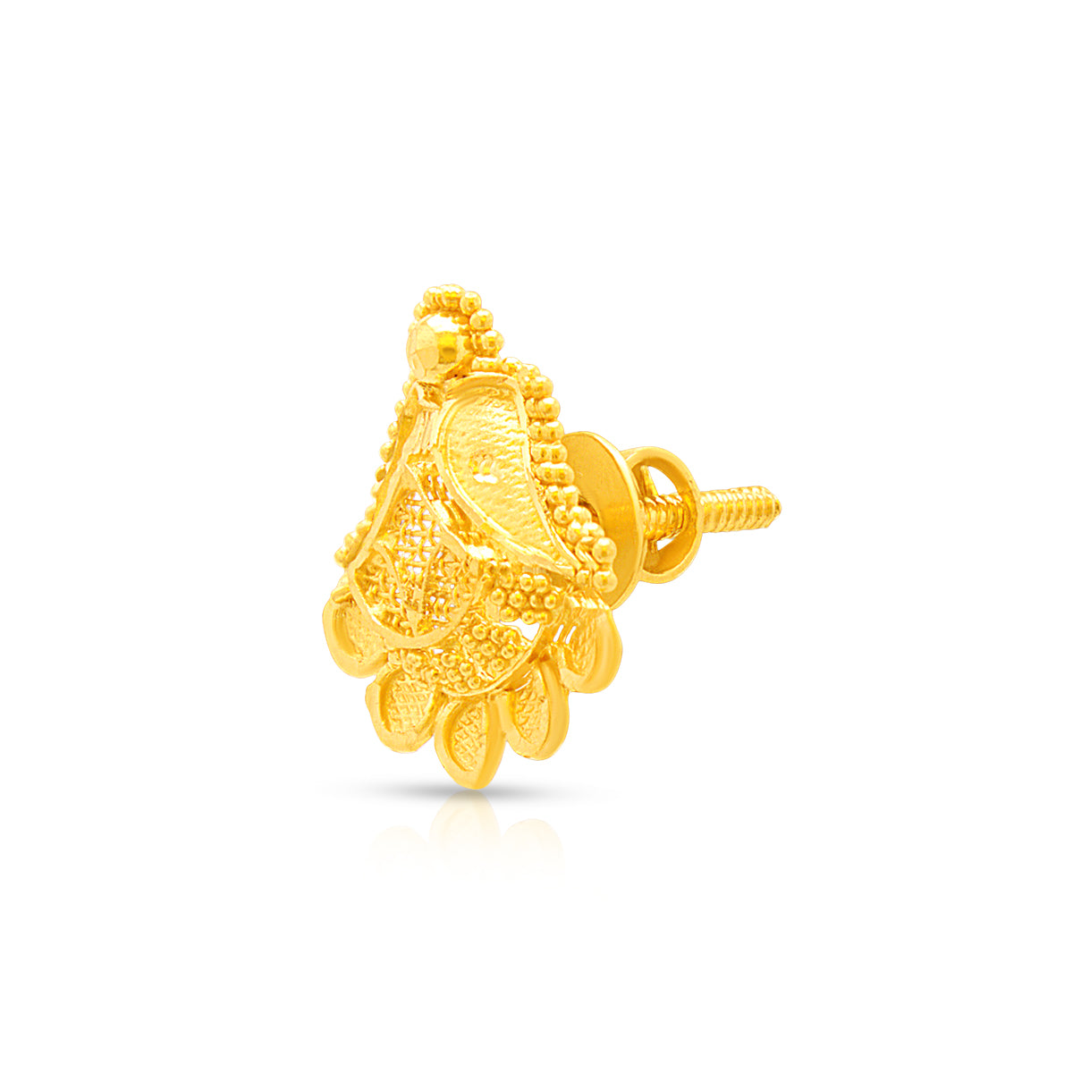 Mystic Petal 22K Gold Studs